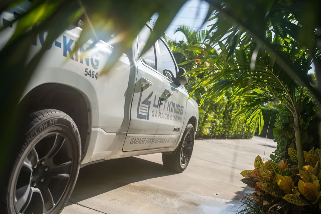 Lift Kings service truck dispatched from the Loxahatchee office in The Acreage
