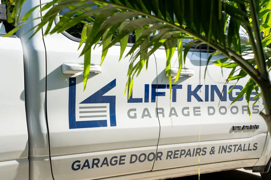 Lift Kings logo and tagline on truck door